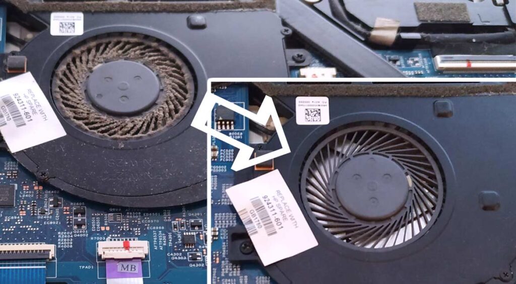 laptop dust cleaning service